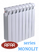 Радиатор биметаллический RIFAR МONOLIT (боковое подключение) 500/14 секций с доставкой в Мытищи